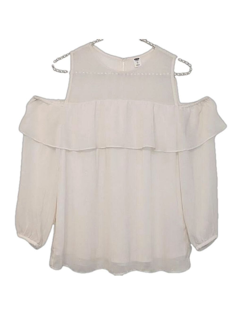 Old Navy cold shoulder,  off white,  cream color , xs